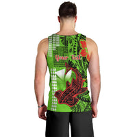 Personalised Hawaii Christmas Men Tank Top Mele Kalikimaka Kakau Polynesian Shark Tattoo LT14 - Polynesian Pride