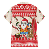 Hawaii Christmas Six Seven Family Matching Off Shoulder Short Dress and Hawaiian Shirt Mele Kalikimaka Funny Santa 67 Gen Alpha Slang - Polynesian Pride
