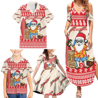 Hawaii Christmas Six Seven Family Matching Summer Maxi Dress and Hawaiian Shirt Mele Kalikimaka Funny Santa 67 Gen Alpha Slang - Polynesian Pride