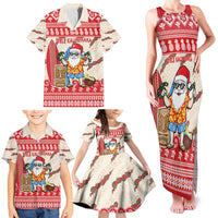 Hawaii Christmas Six Seven Family Matching Tank Maxi Dress and Hawaiian Shirt Mele Kalikimaka Funny Santa 67 Gen Alpha Slang - Polynesian Pride