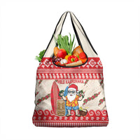 Hawaii Christmas Six Seven Grocery Bag Mele Kalikimaka Funny Santa 67 Gen Alpha Slang - Polynesian Pride