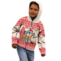 Hawaii Christmas Six Seven Kid Hoodie Mele Kalikimaka Funny Santa 67 Gen Alpha Slang - Polynesian Pride