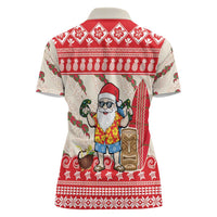 Hawaii Christmas Six Seven Women Polo Shirt Mele Kalikimaka Funny Santa 67 Gen Alpha Slang - Polynesian Pride