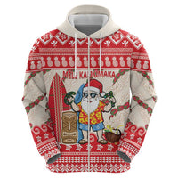 Hawaii Christmas Six Seven Zip Hoodie Mele Kalikimaka Funny Santa 67 Gen Alpha Slang - Polynesian Pride