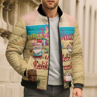 Aloha Hawaii Mele Kalikimaka Bomber Puffer Jacket Beachy Funny Santa Hawaiian Lei - Polynesian Pride