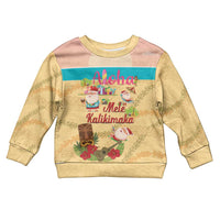 Aloha Hawaii Mele Kalikimaka Kid Ugly Christmas Sweater Beachy Funny Santa Hawaiian Lei - Polynesian Pride