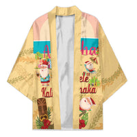 Aloha Hawaii Mele Kalikimaka Kimono Beachy Funny Santa Hawaiian Lei - Polynesian Pride