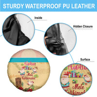 Aloha Hawaii Mele Kalikimaka Spare Tire Cover Beachy Funny Santa Hawaiian Lei - Polynesian Pride