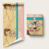 Aloha Hawaii Mele Kalikimaka Wrapping Paper Beachy Funny Santa Hawaiian Lei - Polynesian Pride