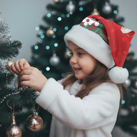 New Zealand Kakapo Christmas Santa Hat Owl Parrot Santa Sliver Fern Manuka - Red - Polynesian Pride