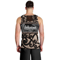 Kia Ora New Zealand Men Tank Top Aotearoa Proud Maori With Silver Fern LT14 - Polynesian Pride