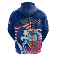 Guam Martin Luther King Jr Day Hoodie I Have A Dream Guahan Seal With Bougainvillea LT14 - Polynesian Pride