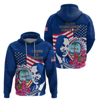 Guam Martin Luther King Jr Day Hoodie I Have A Dream Guahan Seal With Bougainvillea LT14 - Polynesian Pride