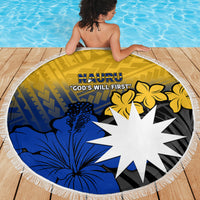 Nauru Independence Day Beach Blanket Repubrikin Naoero Polynesian Pattern LT14 - Polynesian Pride