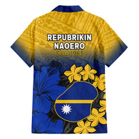 Nauru Independence Day Family Matching Off Shoulder Long Sleeve Dress and Hawaiian Shirt Repubrikin Naoero Polynesian Pattern LT14 - Polynesian Pride