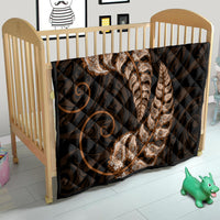 Brown New Zealand Paisley Silver Fern Quilt Aotearoa Maori LT14 - Polynesian Pride