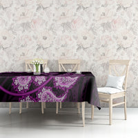 Purple New Zealand Paisley Silver Fern Tablecloth Aotearoa Maori LT14 - Polynesian Pride
