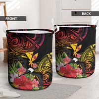 Hawaii Iwa Bird Laundry Basket Great Frigatebird Kanaka Tropical Hippie Style - Polynesian Pride