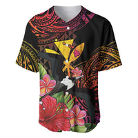 Hawaii Iwa Bird Baseball Jersey Great Frigatebird Kanaka Tropical Hippie Style - Polynesian Pride