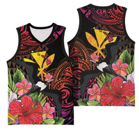 Hawaii Iwa Bird Basketball Jersey Great Frigatebird Kanaka Tropical Hippie Style - Polynesian Pride