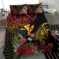 Hawaii Iwa Bird Bedding Set Great Frigatebird Kanaka Tropical Hippie Style - Polynesian Pride