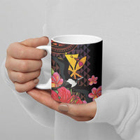 Hawaii Iwa Bird Ceramic Mug Great Frigatebird Kanaka Tropical Hippie Style - Polynesian Pride