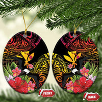 Hawaii Iwa Bird Ceramic Ornament Great Frigatebird Kanaka Tropical Hippie Style - Polynesian Pride