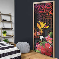 Hawaii Iwa Bird Door Cover Great Frigatebird Kanaka Tropical Hippie Style - Polynesian Pride