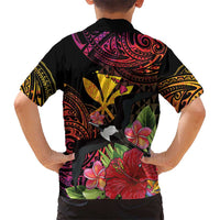 Hawaii Iwa Bird Family Matching Mermaid Dress and Hawaiian Shirt Great Frigatebird Kanaka Tropical Hippie Style - Polynesian Pride