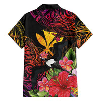 Hawaii Iwa Bird Family Matching Mermaid Dress and Hawaiian Shirt Great Frigatebird Kanaka Tropical Hippie Style - Polynesian Pride