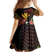 Hawaii Iwa Bird Family Matching Off The Shoulder Long Sleeve Dress and Hawaiian Shirt Great Frigatebird Kanaka Tropical Hippie Style LT14 - Polynesian Pride
