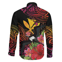 Hawaii Iwa Bird Family Matching Summer Maxi Dress and Hawaiian Shirt Great Frigatebird Kanaka Tropical Hippie Style LT14 - Polynesian Pride