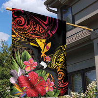 Hawaii Iwa Bird Garden Flag Great Frigatebird Kanaka Tropical Hippie Style - Polynesian Pride