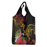 Hawaii Iwa Bird Grocery Bag Great Frigatebird Kanaka Tropical Hippie Style - Polynesian Pride