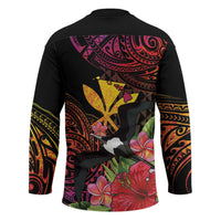 Hawaii Iwa Bird Hockey Jersey Great Frigatebird Kanaka Tropical Hippie Style - Polynesian Pride