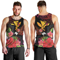 Hawaii Iwa Bird Men Tank Top Great Frigatebird Kanaka Tropical Hippie Style - Polynesian Pride