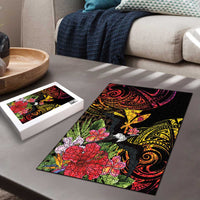 Hawaii Iwa Bird Puzzle Great Frigatebird Kanaka Tropical Hippie Style - Polynesian Pride