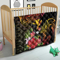 Hawaii Iwa Bird Quilt Great Frigatebird Kanaka Tropical Hippie Style - Polynesian Pride