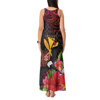 Hawaii Iwa Bird Tank Maxi Dress Great Frigatebird Kanaka Tropical Hippie Style - Polynesian Pride