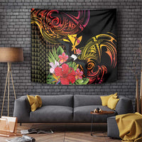 Hawaii Iwa Bird Tapestry Great Frigatebird Kanaka Tropical Hippie Style - Polynesian Pride