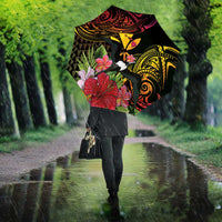 Hawaii Iwa Bird Umbrella Great Frigatebird Kanaka Tropical Hippie Style - Polynesian Pride