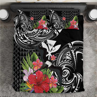 Hawaii Iwa Bird Bedding Set Great Frigatebird Kanaka Tropical Flowers - Polynesian Pride