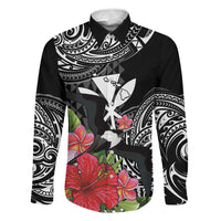 Hawaii Iwa Bird Family Matching Summer Maxi Dress and Hawaiian Shirt Great Frigatebird Kanaka Tropical Flowers - Polynesian Pride