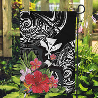 Hawaii Iwa Bird Garden Flag Great Frigatebird Kanaka Tropical Flowers - Polynesian Pride