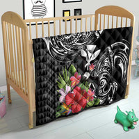 Hawaii Iwa Bird Quilt Great Frigatebird Kanaka Tropical Flowers - Polynesian Pride