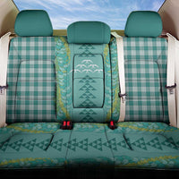Teal Palaka Hawaii Iwa Bird Back Car Seat Cover Hawaiian Kakau Jade Vine Lei - Polynesian Pride