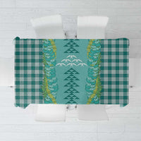 Teal Palaka Hawaii Iwa Bird Tablecloth Hawaiian Kakau Jade Vine Lei LT14 Teal - Polynesian Pride