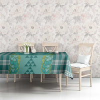 Teal Palaka Hawaii Iwa Bird Tablecloth Hawaiian Kakau Jade Vine Lei LT14 - Polynesian Pride