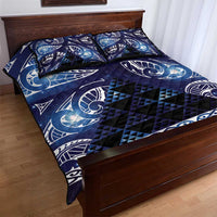 Matariki New Zealand Quilt Bed Set NZ Niho Taniwha Maori New Year Blue Galaxy LT14 - Polynesian Pride