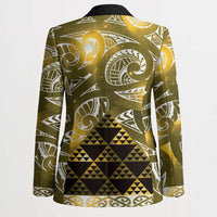 Matariki New Zealand Blazer NZ Niho Taniwha Maori New Year Yellow Galaxy